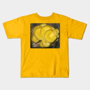 Yellow Oyster Mushroom Cluster Kids T-Shirt